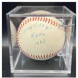 Gerry Arrigo (Minnesota Tiwns Pitcher 1961-64) Signed Vintage Spalding Baseball w/ cube and plaque