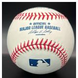 Nick Blackburn (Minnesota Twins Pitcher) Signed Baseball Rawlings OMLB Selig Ball w/ cube and plaque