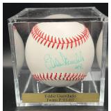 Eddie Guardado (Minnesota Twins Pitcher 1993-2003) Signed Rawlings OMLB Baseball w/ cube and plaque