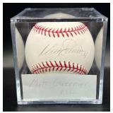 Matt Guerrier (Minnesota Twins Pitcher) Signed Rawlings OMLB Baseball w/ cube