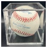 Alex Meyer Signed Rawlings OMLB Selig Baseball w/ cube
