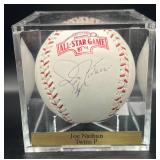 Joe Nathan (Minnesota Twins Pitcher) Signed 2004 All-Star Game Official Ball Rawlings Selig Baseball w/ cube and plaque