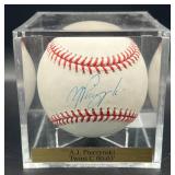 A.J. Pierzynski (Minnesota Twins Catcher 2000-2003) Signed Rawlings OMLB Selig Baseball w/ cube and plaque