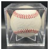 Pedro Florimon (Minnesota Twins SS) Signed Rawlings OMLB Selig Baseball w/ cube