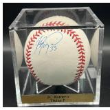 JC Romero (Minnesota Twins Pitcher) Signed Rawlings OMLB Baseball w/ cube and plaque