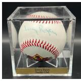 Jerry Ryan (Minnesota Twins GM) Signed Fotoball Baseball w/ cube and plaque