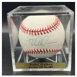 Todd Walker (Minnesota Twins 2B 1996-2000) Signed Rawlings OALB Baseball w/ cube and plaque