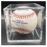 Al Worthington (Minnesota Twins Pitcher 1964-69) Signed Rawlings OMLB Selig Baseball w/ cube and plaque