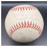 Jerry Zimmerman (Minnesota Twins Catcher 1962-68) Sined Vintage Spalfing Baseball w/ cube and plaque