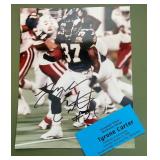 Tyrone Carter Signed 8x10" Photo - Minnesota Vikings Football