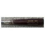 Lew Ford Signed Bat - Louisville Slugger 125 Powerized Genuine M110 Pro Stock Lite Bat