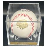 2003 World Series Official Rawlings Selig Ball - 100th Year Anniversary w/ Cube