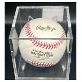 2003 World Series Official Rawlings Selig Ball - 100th Year Anniversary w/ Cube
