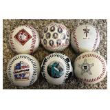 Lot of 4 Misc Commemoative Fotoballs - Secret Service, Negro League Museum, Ty Cobb Museum, Presidents