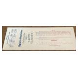 VERY RARE - Miracle on Ice Team 1980 Olympic Hockey Team USA Hockey Ticket vs. Romania February 18, 1980 Lake Placid