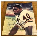 Gale Sayers Signed 8x10" Photo w/ COA - Vintage Chicago Bears Football