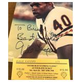 Gale Sayers Signed 8x10" Photo w/ COA - Vintage Chicago Bears Football