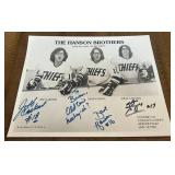 Hanson Brothers Signed 8x10" Photo - From Slap Shot Hockey Movie - Jeff Carlson, Dave Hanson, Steve Carlson