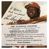 Louis Brock Signed 8x10" Photo with COA - Vintage St. Louis Cardinals Baseball