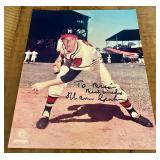 Warren Spahn Signed 8x10" Photo with COA - Vintage Baseball