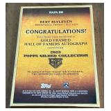 Bert Blyleven Auto /25 Gold Framed 2023 Topps Gilded Collection #HAFA-BB, numbered 18/25, Minnesota Twins Baseball Card