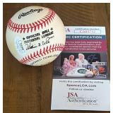 Frank Thomas Signed w/ JSA COA and Display Rawlings ONLB White Baseball - Chicago White Sox