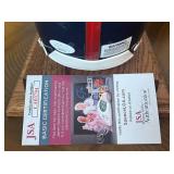 Y.A. Tittle Signed Mini Helmet w/ JSA COA and Case - New York Giants Football