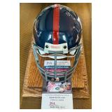 Y.A. Tittle Signed Mini Helmet w/ JSA COA and Case - New York Giants Football