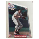 6 HOF Baseball Signatures - Brooks Robinson, Don Drysdale, Ernie Banks. Willie Stargell, Jim Hunter, Phil Niekro w/ 6 JSA COAs - 1993 Nabisco HOF Autograph Cards