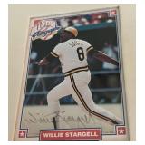 6 HOF Baseball Signatures - Brooks Robinson, Don Drysdale, Ernie Banks. Willie Stargell, Jim Hunter, Phil Niekro w/ 6 JSA COAs - 1993 Nabisco HOF Autograph Cards