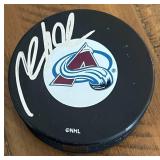 Milan Hejduk Signed Colorado Avalanche Hockey Puck w/ JSA COA