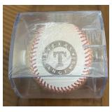 Texas Rangers 2023 Official World Series Baseball Rawlings OMLB Manfred Ball - New in Case
