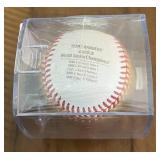 Texas Rangers 2023 Official World Series Baseball Rawlings OMLB Manfred Ball - New in Case
