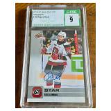 Marco Rossi Auto RC CSG 9 Mint 2019-20 Upper Deck CHL #309 Rookie Minnesota Wild Signed Hockey Card