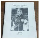 Herb Brooks Funeral Mass Song Book - Miracle on Ice 1980 Olympic Hockey Team USA Gold Medal Coach