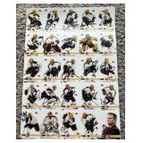 2007-2008 University of Minnesota Hockey Team Signed Uncut Card Sheet w/ Blake Wheeler (Plymouth Native / NHL Star)
