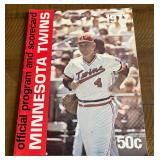 Minnesota Twins 1979 Official Program and Scorecard - Signed by Gene Mauch