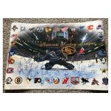 2000 Minnesota Wild (1st Team Ever) Full-Team Signed Poster - Marian Gaborik (Rookie), Scott Pellerin, 24 Total Autographs - RARE!