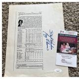 Tony Oliva Signed Article Clipping w/ JSA COA - Minnesota Twins Baseball