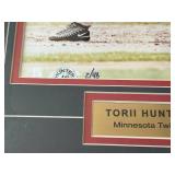 Torii Hunter Signed and Framed Photo Inscribed "