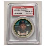 Kirby Puckett PSA 10 Gem Mint 1987 Topps Coins #20 Minnesota Twins Baseball Card