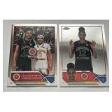 Juju Watkins 2 Card Lot 2023 Topps Chrome #93 and #100 Basketball Cards