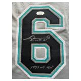 Livan Hernandez Signed Jersey with JSA COA Inscribed "1993 WS MVP" Size XL - Florida Marlins Baseball