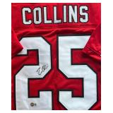 Zaven Collings Signed Custom Jersey w/ Beckett COA - Arizona Cardinals Football