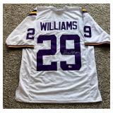 Greedy Williams Signed Custom jersey w/ Beckett COA - LSU Football