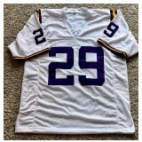 Greedy Williams Signed Custom jersey w/ Beckett COA - LSU Football