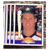 (50) Craig Biggio RCs 1989 Score #237, NM Condition, Rookie Baseball Cards