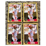 (50) Barry Larkin RCs 1987 Topps #648, NM Condition, Rookie Baseball Cards