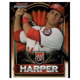 Bryce Harper RC 2011 Bowman Chrome #BCE1 Washington Nationals Baseball Card