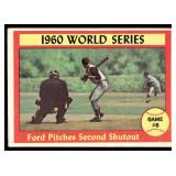 1960 World Series Game #6 Ford Pitches Second Shutout 1961 Topps #311 Pittsburgh Pirates/New York Yankees Baseball Card